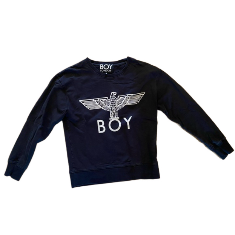 BOY London Eagle Sweatshirt Black/White Unisex Size S